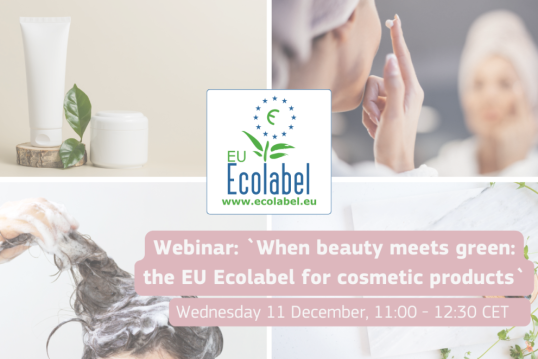 Banner Ecolabel Cosmetics Webinar