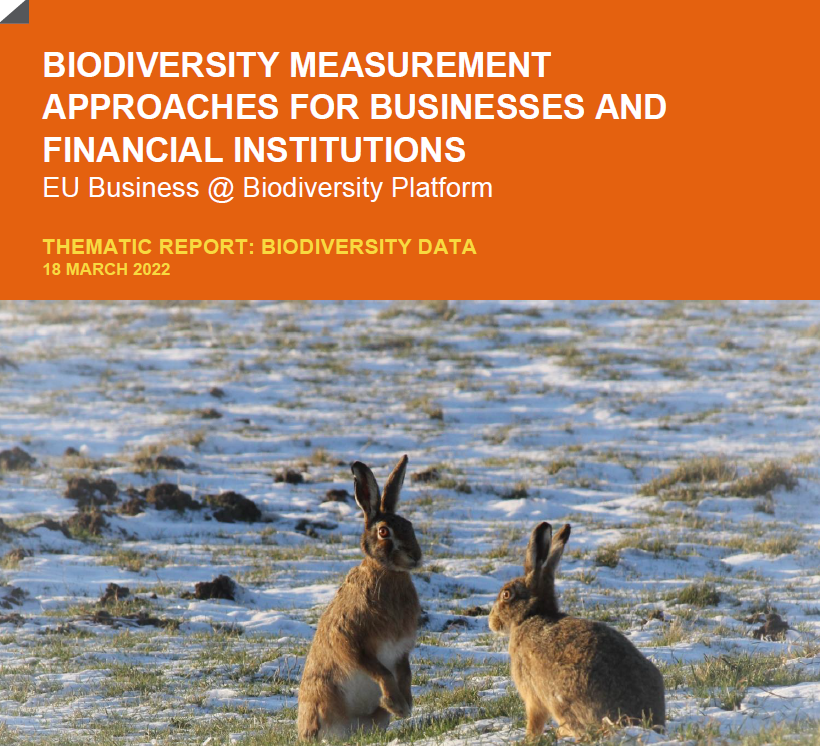B&B Thematic Report on Biodiversity data (2022)