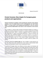 Press release- Circular Economy: New chapter for European green products